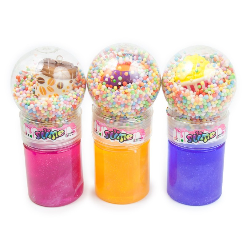 Slime ze squishy kuleczki zestaw 3 szt.
