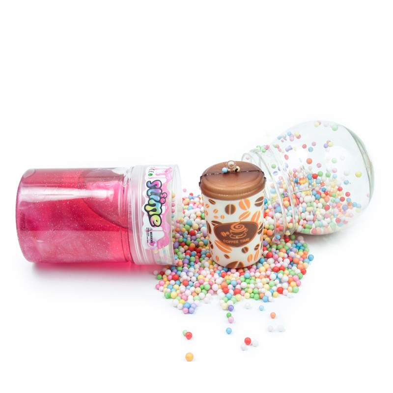 Slime ze squishy kuleczki zestaw 3 szt.