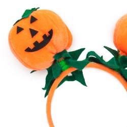 Opaska pomarańczowa z dyniami halloween Dynia