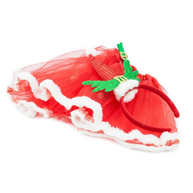 Mikołajka święta zestaw spódniczka tutu