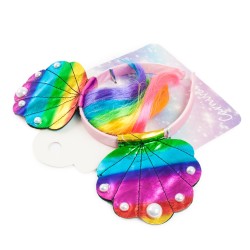 Opaska perłowa tęczowa księżniczka