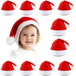 Świąteczna Czapka Mikołaja z Pomponem 1 szt.