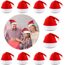 Świąteczna Czapka Mikołaja z Pomponem 1 szt.