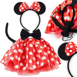Zestaw strój Myszka Minnie z opaską