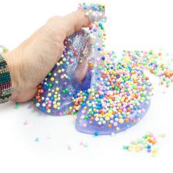Slime z brokatem kuleczkami 3szt