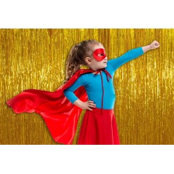 Kurtyna imprezowa metaliczna złota tło foto event