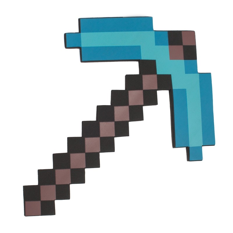 Kilof z gry diamentowy pixele pianka minecraft