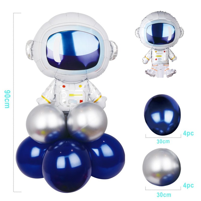 Zestaw balonów kosmos astronauta 9szt.