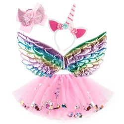 Jednorożec strój pony spinka spódniczka tutu skrzydełka