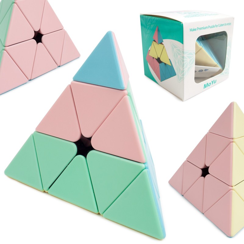 Kostka logiczna pyraminx 3x3x3 MoYu Pastelowa