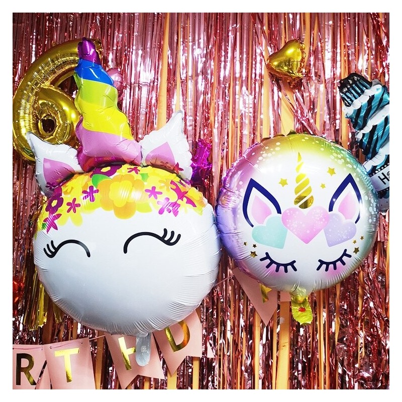 Zestaw Balonow Jednorożec i gwiazdki