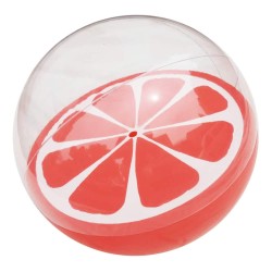 Piłka dmuchana transparentna 3D pomarańcz