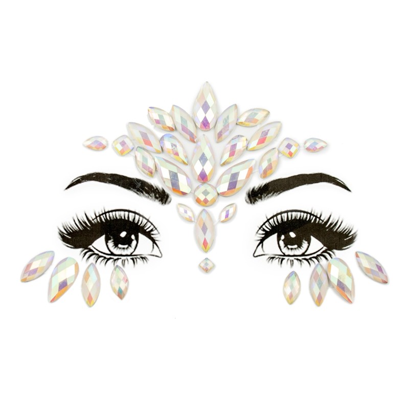 Świecące naklejki na twarz glow in the dark