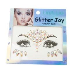 Świecące naklejki na twarz glow in the dark