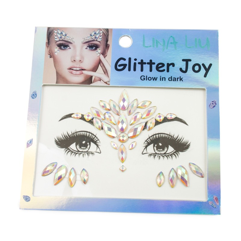 Świecące naklejki na twarz glow in the dark