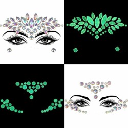 Świecące naklejki na twarz glow in the dark