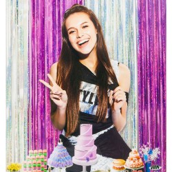 Kurtyna imprezowa srebro...