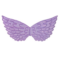 Pegaz fiolet brokat komplet skrzydła opaska jednorożec warkocz