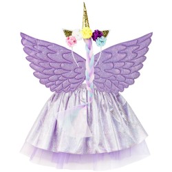 Pegaz fiolet brokat komplet...