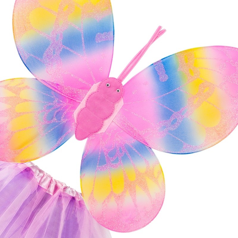 Motylek kolorowy skrzydełka tutu 2-6 lat