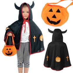 Peleryna halloween diabeł