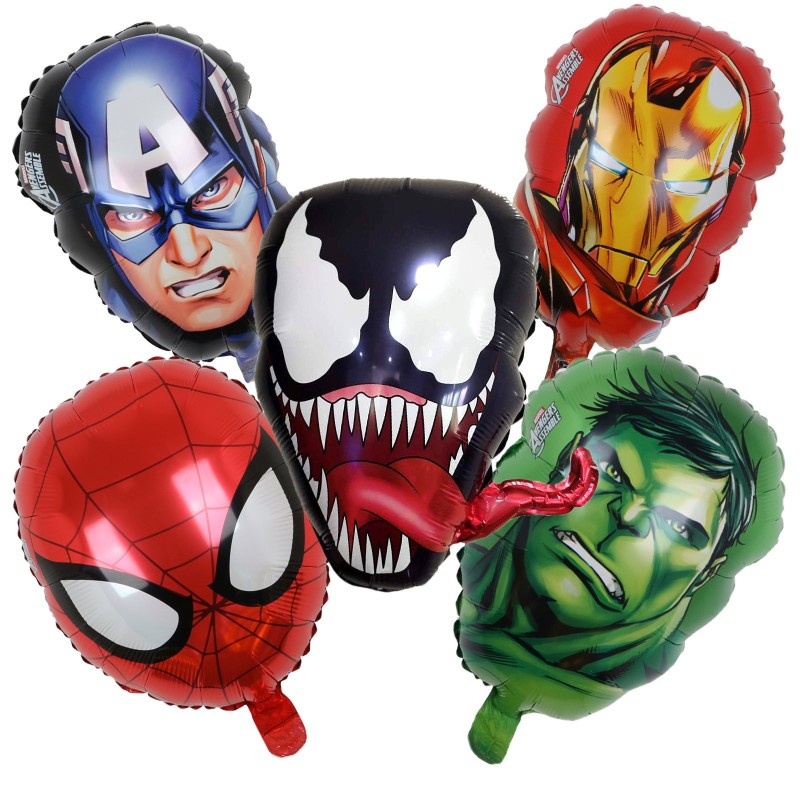 Balony zestaw Avangers venom spiderman superbohater