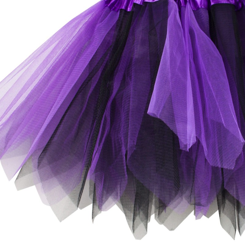 Spódniczka tutu fioletowo-czarna dla dziewczynki 30cm