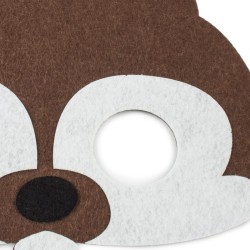 Maska na twarz filcowa bóbr