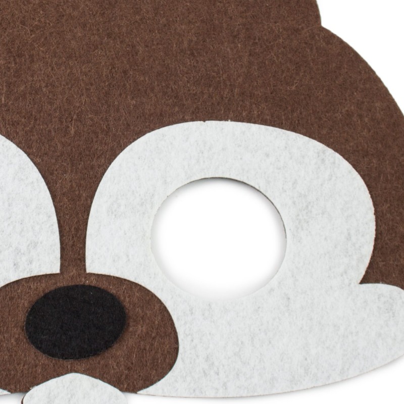 Maska na twarz filcowa bóbr