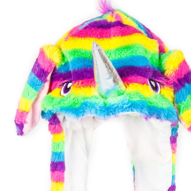 CZAPKA ruchome uszy JEDNOROŻEC STRÓJ kigurumi LED