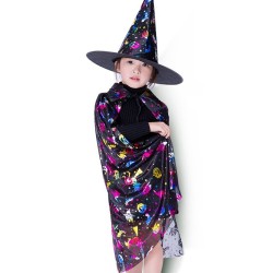 Strój Peleryna Halloween czarodziej mag