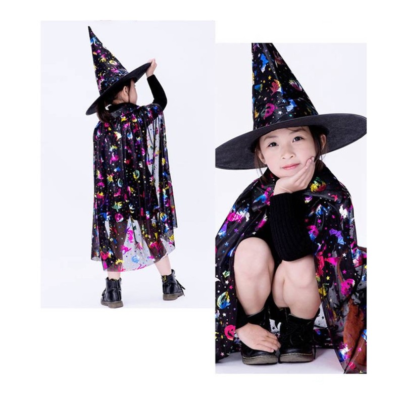 Strój Peleryna Halloween czarodziej mag