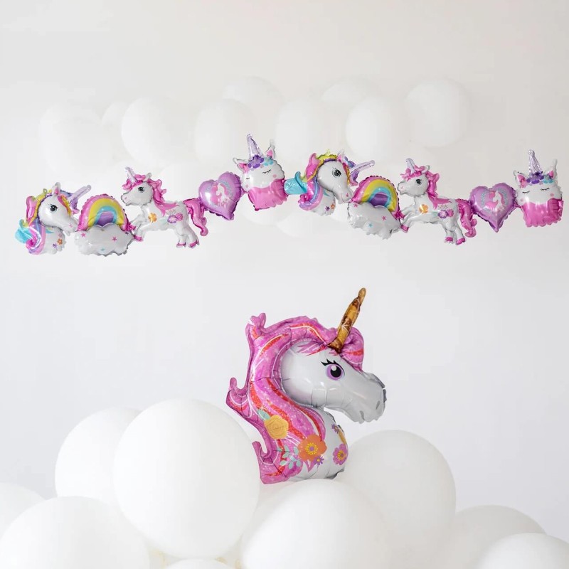 Girlanda balonów jednorożec