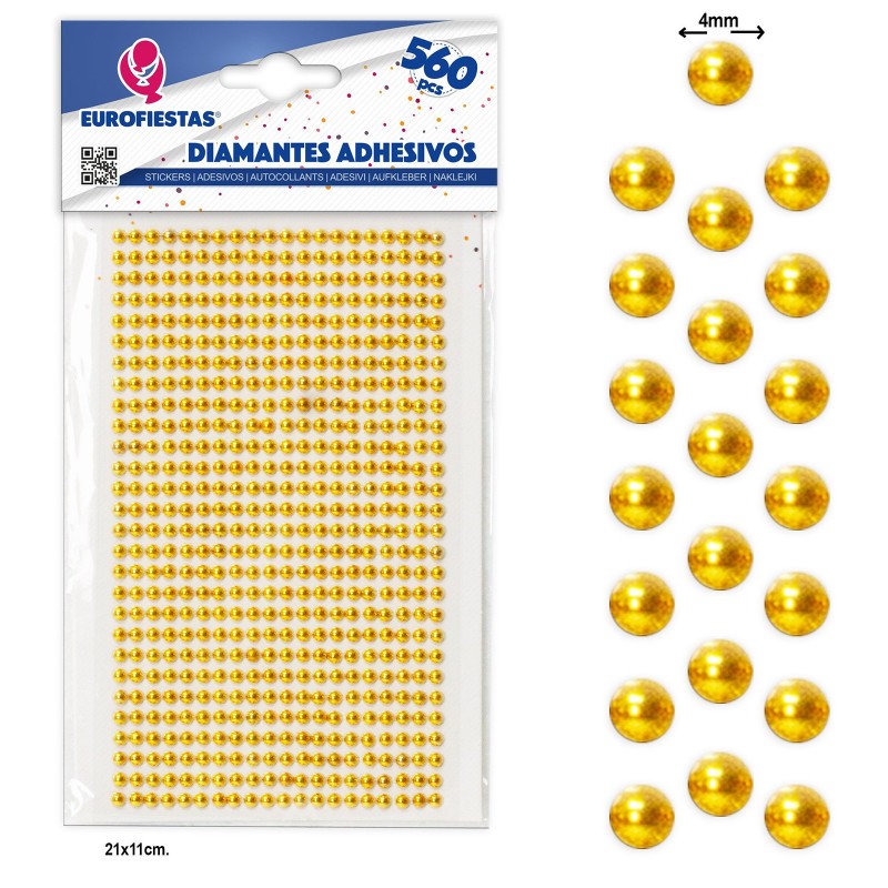Perełki Metaliczne NAKLEJKI kryształki DŻETY 4mm 560szt.