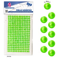 Perełki Perłowe NAKLEJKI kryształki DŻETY 6mm 260szt.