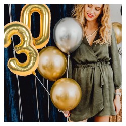 Balon foliowy Złota cyfra 80cm