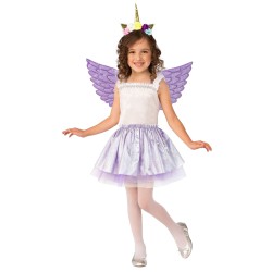 Pegaz fiolet brokat komplet skrzydła opaska jednorożec warkocz