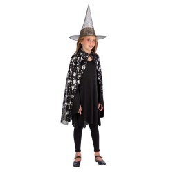 Halloween Peleryna z czapą Kapelusz
