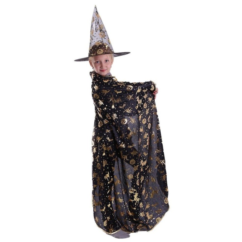 Halloween Peleryna z czapą Kapelusz