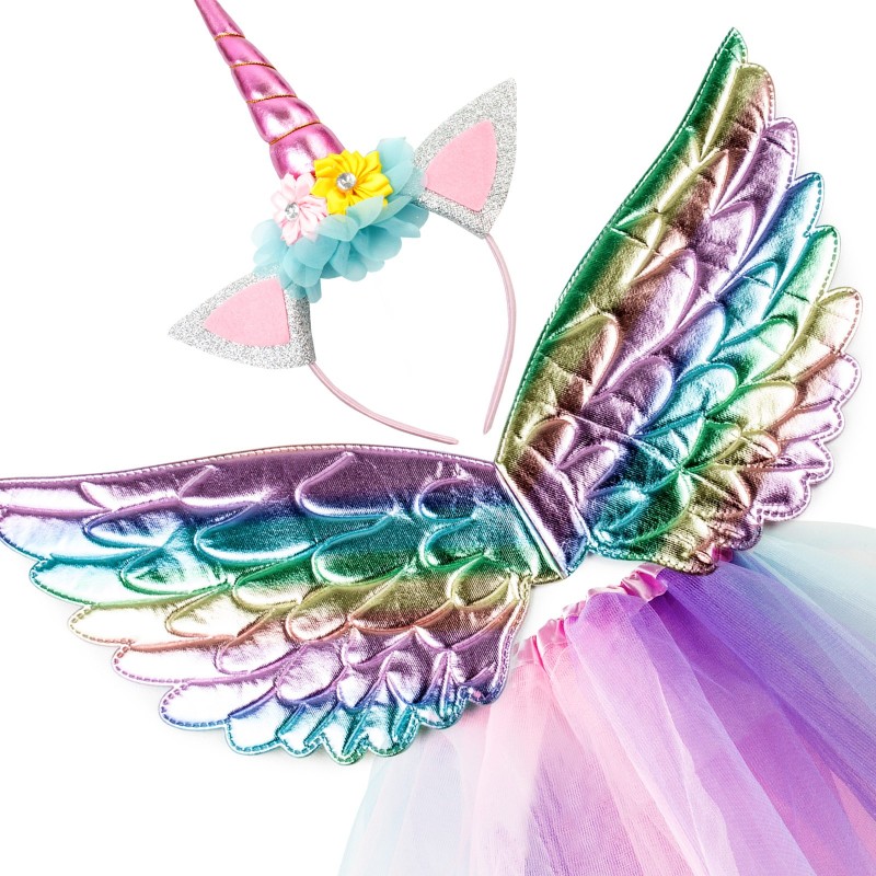 Strój Pegaz Jednorożec z Skrzydełkami i Opaską