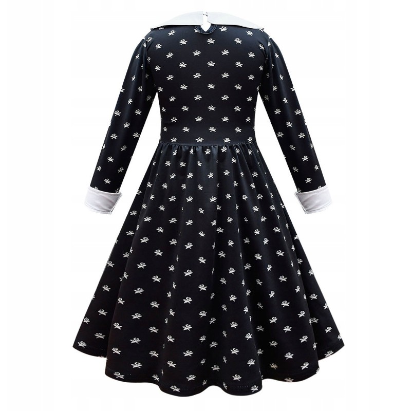 Wednesday Addams Strój Sukienka Cosplay przebranie
