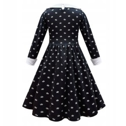 Wednesday Addams Strój Sukienka z torebką