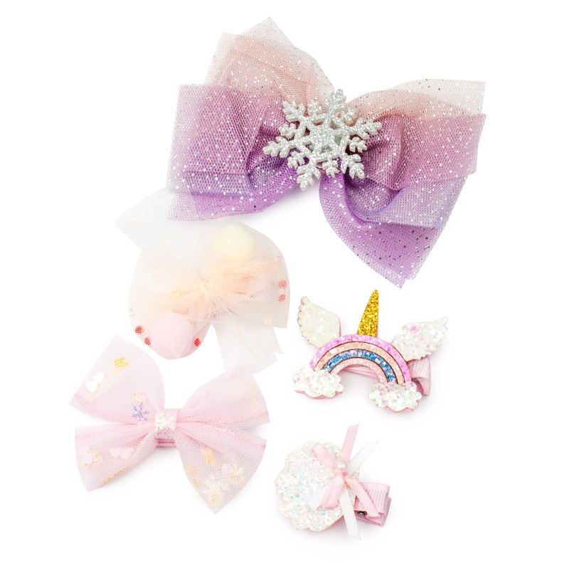 Spinki do włosów zestaw tiul