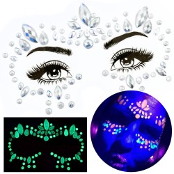 Kryształki FLUO naklejki na...