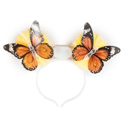 Wianek opaska kwiatki motylki