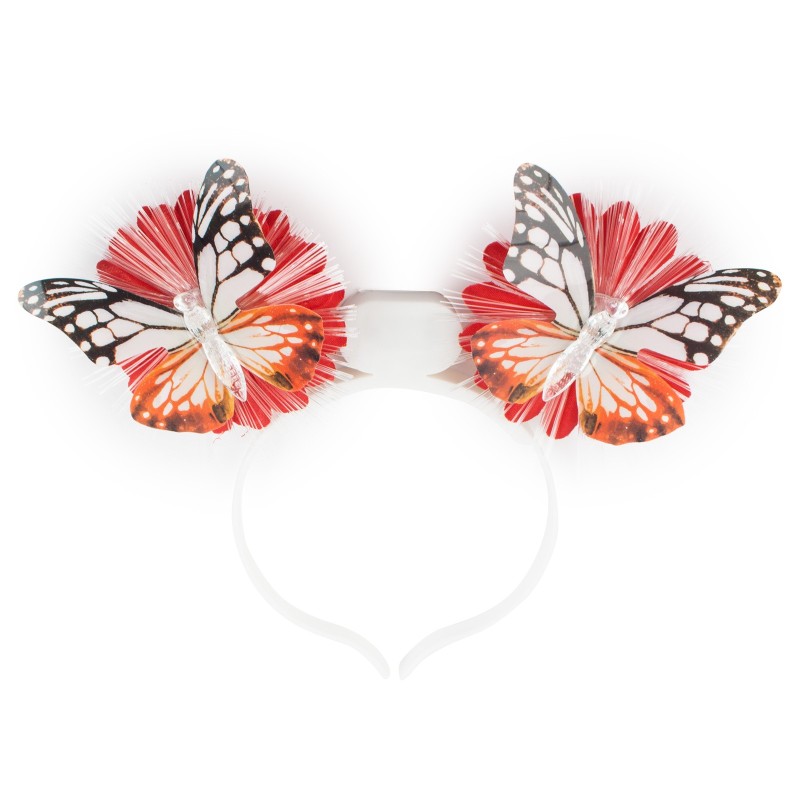 Wianek opaska kwiatki motylki