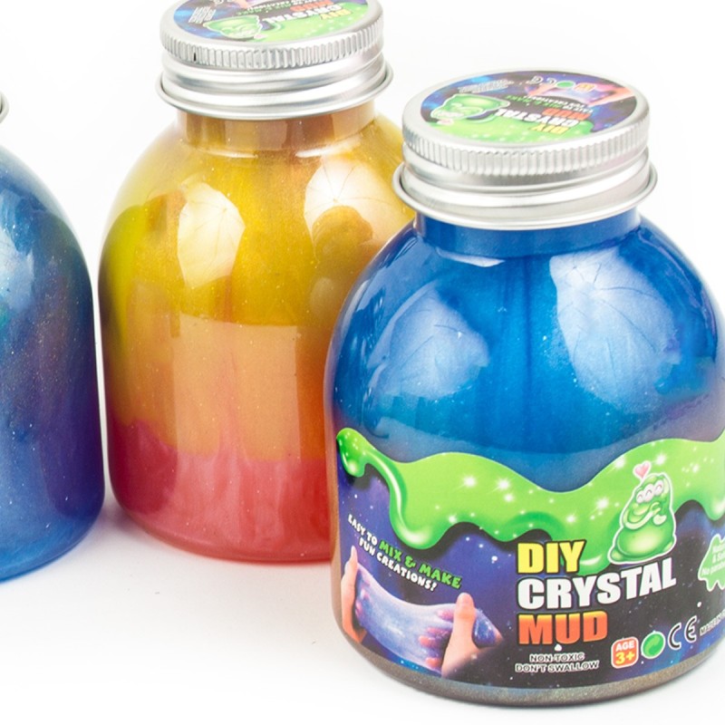 Metaliczny bokatowy Slime butelka galaxy DIY