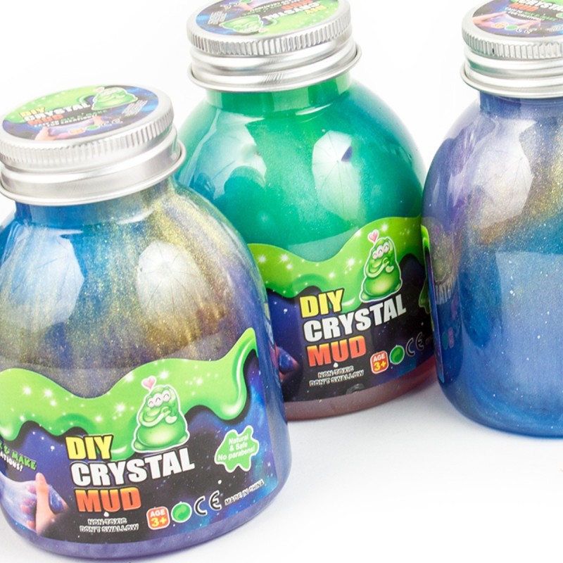 Metaliczny bokatowy Slime butelka galaxy DIY