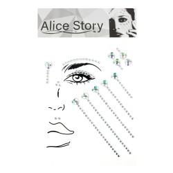 Naklejki kryształki na twarz