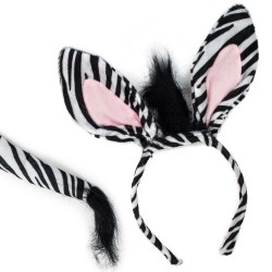 Zestaw zebra opaska ogon